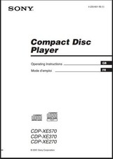 Sony CDP-XE570 - CDP-XE370 -