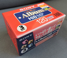 3x SONY Hi8 MP Blank 8mm Video Cassette Tape 3P6-120HMPL