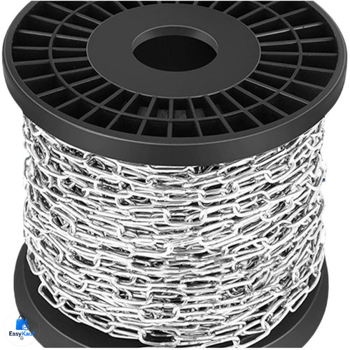 Edelstahlkette 15m 5mm zum - 15m,