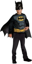 Rubie's Offiziell DC Batman-Kostüm – Einheitsgröße 5 – 8 Jahre Top, Maske & Cape