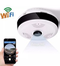 360° Überwachungskamera Full HD Panorama Wlan Fisheye Nachtsicht App