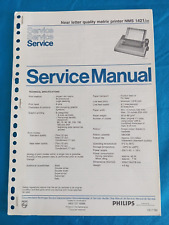 PHILIPS MSX Vintage Retro Computer DRUCKER NMS1421 SERVICE MANUAL ORIGINAL !