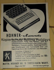 50er Jahre Werbung – HOHNER-Harmonetta - „Ein neues, epochales Musikinstrument“