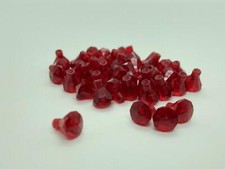 Lego (c) 50x Diamanten - trans rot - 30153 - Zubehoer Mini-Figuren - jewel 24