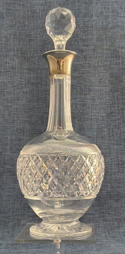 Antike kristall karaffe silber - antike,