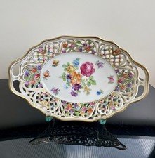 Schumann Dresden Porzellan Schale Durchbruchschale