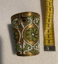 Alter russischer Silberbecher emailliert punziert vergoldet Schnapsbecher ca 50g