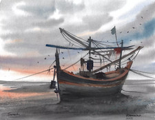 Fischtrawler Meereslandschaft