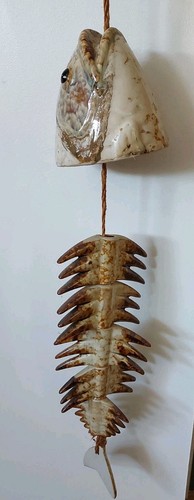 Keramik kunst fisch - kunst, fischkopf