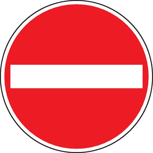 Schild verkehrszeichen - schild, i
