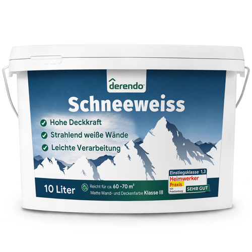 Derendo schneeweiss wandfarbe - derendo,