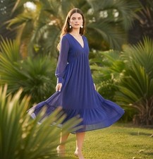 ZARA KLEID MIDIKLEID