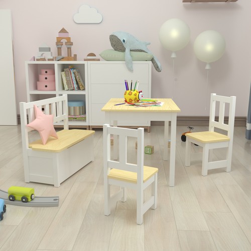 Kindertisch mit stühlen und - mit,