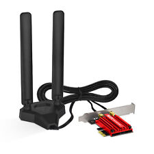 AX210 WiFi 6E PCI-E Netzwerkadapterkarte Bluetooth 5.3 WLAN-Antenne für Desktop