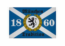 Aufnäher München Tradition 1860 Fahne Flagge Patch 9 x 6 cm
