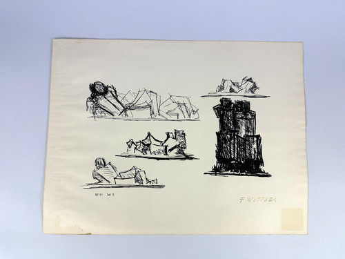 Lithographie fritz wotruba - lithographie,