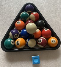 Billiard  Kugeln Set mit Schablone & Kreide , kleine Kugeln (Kicker )