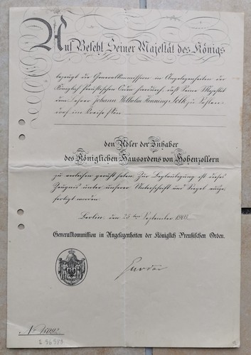 Urkunden zum preußischen - zum,