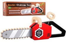 Holz Spielzeug Kettensäge für Kinder ab 2 Jahren - Kinder Werkzeugkoffer Alte...