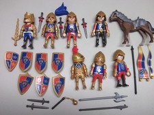 Playmobil Konvolut Ritter Figuren Löwenritter Helm Schilde Waffen für Ritterburg