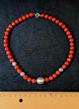 Edle rote Schaumkorallenkette