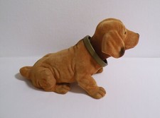 29 cm Kult Wackelkopf Dackel Wackeldackel beflockt Waldi Hutablage Auto Oldtimer