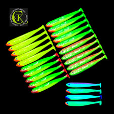 20x Gummifisch 13cm Shad UV