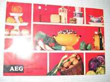 AEG Handmixer Typ H  Bedienungsanleitung + Rezepte 1969