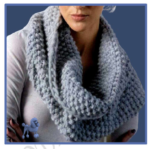 Strickmuster snood winterschal - strickmuster,