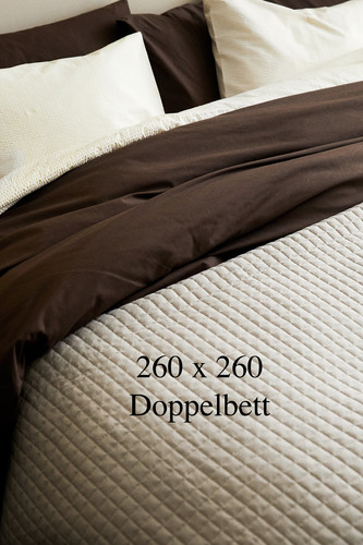 Gesteppte tagesdecke beige - gesteppte,