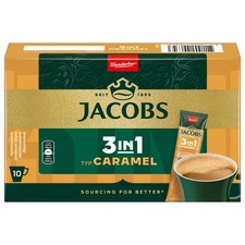 Jacobs 3in1 Typ Caramel Karamell Kaffeegetränk Instantkaffee 10 Becherportionen