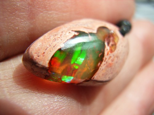 Edelopal matrixopal cabochon - edelopal,,