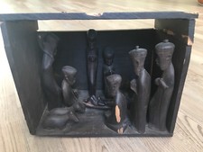 Afrikanische krippe aus - afrikanische,