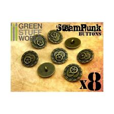 8x Knöpfe Steampunk-Stil 20mm SCHRAUBEN und ZAHNRÄDER -Antike Bronzefarben-Watch