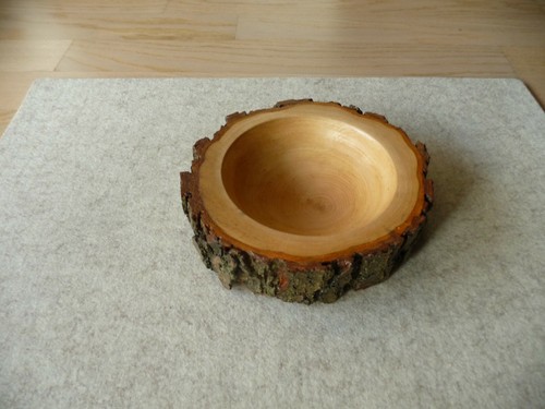 Holzschale erle natur lackiert - erle,