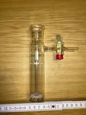 Auffangkolben NS14 nach Schlenk mit Fritte und Hahn Gasentwickler