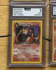 Pokemon (AOG 5) Dunkles Glurak 21 First Edition Team Rocket Charizard vgl. PSA