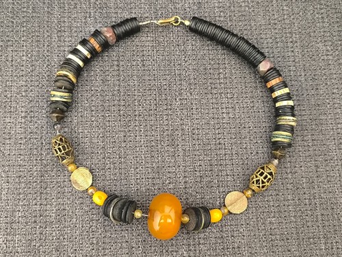 Afrikanische kette perlen horn - kette,