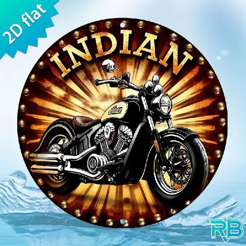 Blechschild rund indian - rund,