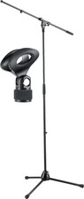 K&M 210/2 MIKROSTÄNDER STANDARD SCHWARZ SET INKL. KLEMME MIKROFONSTATIV STABIL