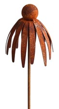 Rost gartenstecker sonnenhut - rost,