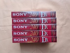 5x Sony 240 DX VHS Video