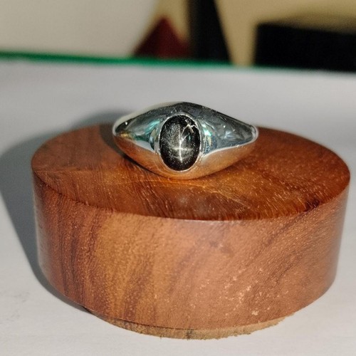 Schwarzer stern saphir ring - stern,