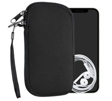 kwmobile – Estuche Neopreno S 4,5" Handyhülle Schwarz, Schutzhülle Smartphone