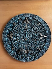 Azteken Sonne Kalender Grün
