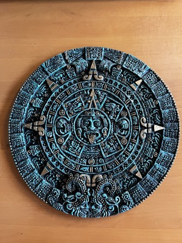 Azteken sonne kalender grün - azteken,