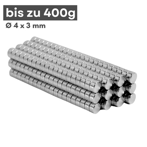 Neodym magnet 4x3mm n38 - neodym,