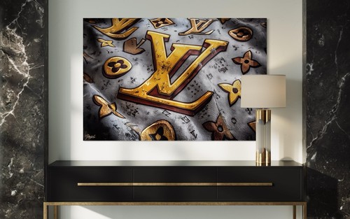 Logo leinwand bild farbig - leinwand,