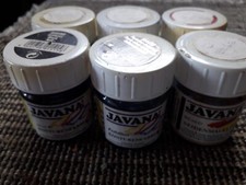 Verkauf von 6 x JAVANA Schraubgläser Seidenmalfarbe, Inh. 50 ml, nach Restangabe