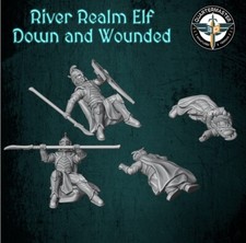 QM003 Elben Hochelben Waldelben tabletop Lotr Mittelerde Hobbit Base Gefallene